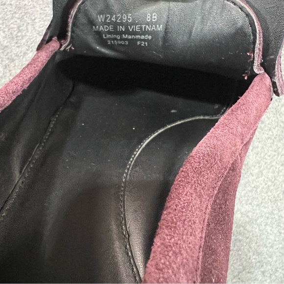 Cole Haan Burgundy Suede Loafers - Picture 7 of 9